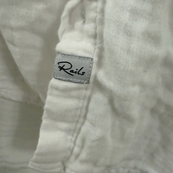 Rails Ellis Button-Down Shirt | White | Women’s XS - Picture 7 of 8